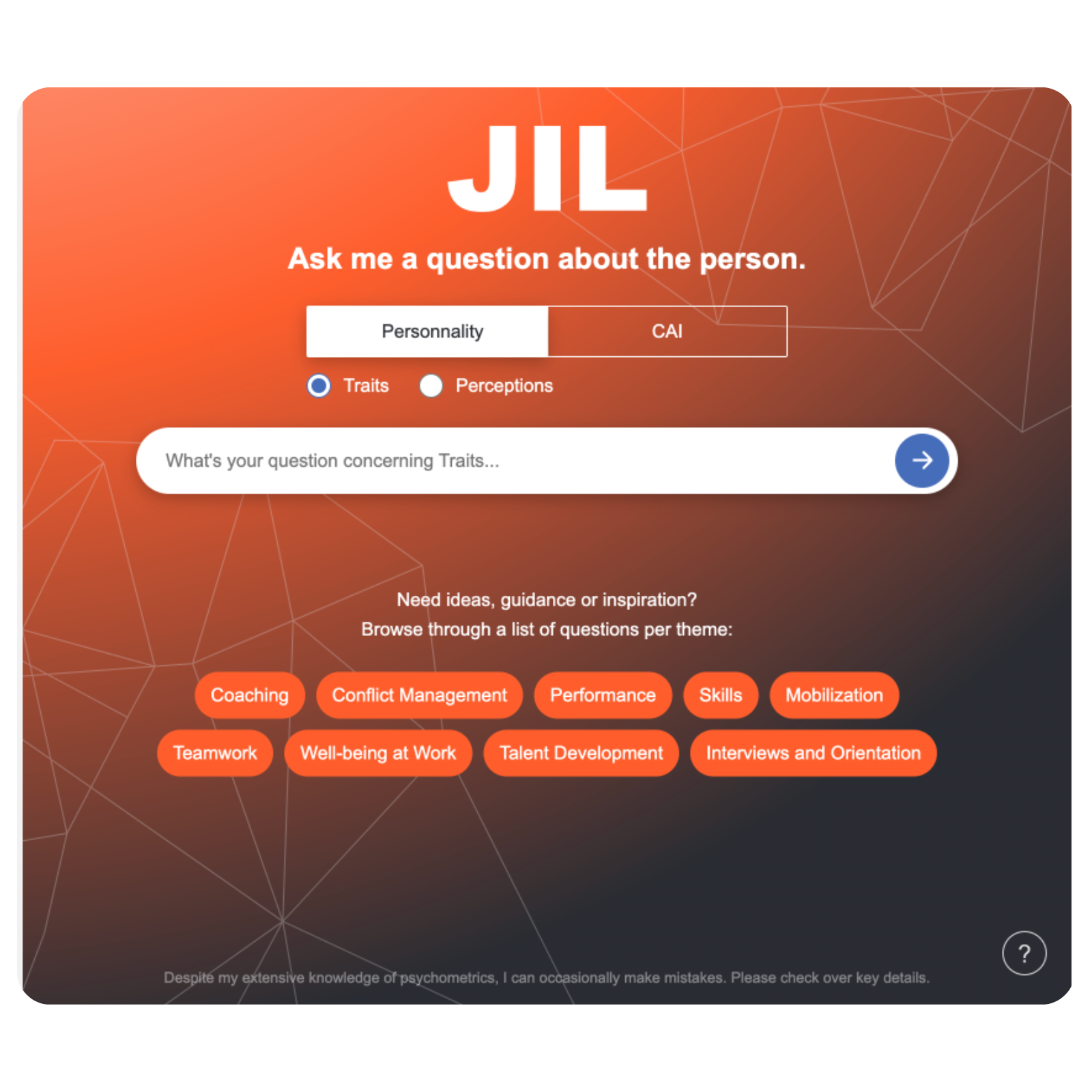 Application's overview- JIL MPO's Assistant AI